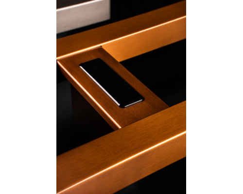 Полотенцесушитель электрический 2-трубы квадратный COPPER BRUSHED