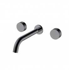 Смеситель из стены STICK SPIRALE на 3 отв. Shine Gun Metal