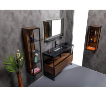Раковина моноблок Vallessi 120 антрацит керамика Boheme