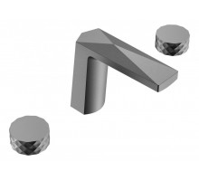 Смеситель врезной на 3отв. VENTURO Gun Metall, ручка DIAMOND Boheme