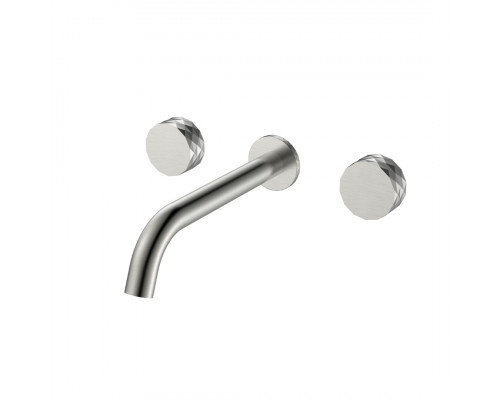 Смеситель из стены STICK DIAMOND на 3 отв. Nickel Brush