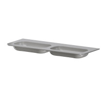 Раковина моноблок VOI 140см STONE FINISH LUNA