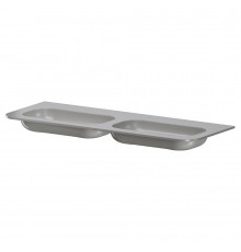 Раковина моноблок VOI 140см STONE FINISH LUNA