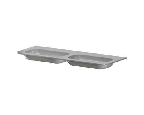 Раковина моноблок VOI 140см STONE FINISH LUNA