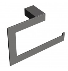 Полотенцедержатель кольцо Qubic Shine Gun Metal