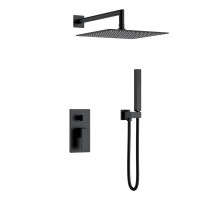 Смеситель встроенный для душа QUBIC Matt Black Boheme