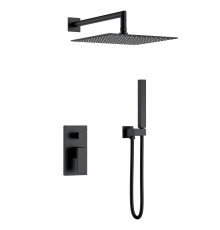 Смеситель встроенный для душа QUBIC Matt Black Boheme