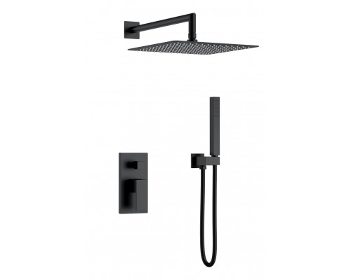 Смеситель встроенный для душа QUBIC Matt Black Boheme
