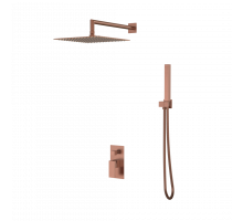 Смеситель встроенный для душа QUBIC Brushed Bronze