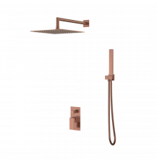 Смеситель встроенный для душа QUBIC Brushed Bronze