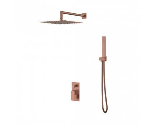 Смеситель встроенный для душа QUBIC Brushed Bronze