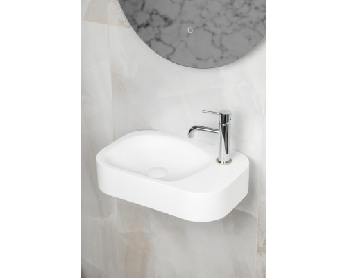 Раковина накладная COLIBRI Corian 480*320*100 Matt White