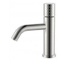 Смеситель STICK для умыв. низ. Nikel Brush низкий с ручкой DIAMOND Boheme
