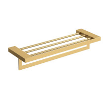 Полка для полотенец Qubic Matt Gold