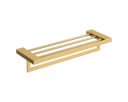 Полка для полотенец Qubic Matt Gold