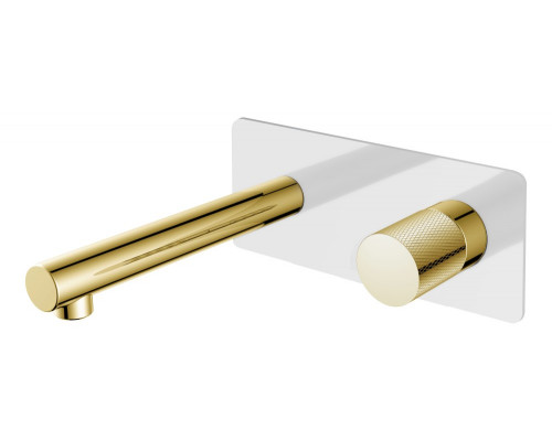 Смеситель STICK из стены WHITE TOUCH GOLD Boheme