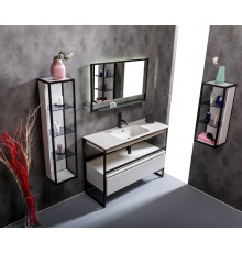 Раковина моноблок Vallessi 120 белая керамика Boheme