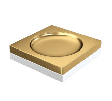 Мыльница квадратная Qubic Matt Gold
