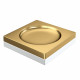 Мыльница квадратная Qubic Matt Gold