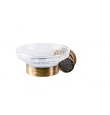 Мыльница настенная ROYALE CRISTAL BALCK BR Boheme