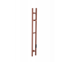 Полотенцесушитель электрический 2-трубы круглый COPPER BRUSHED
