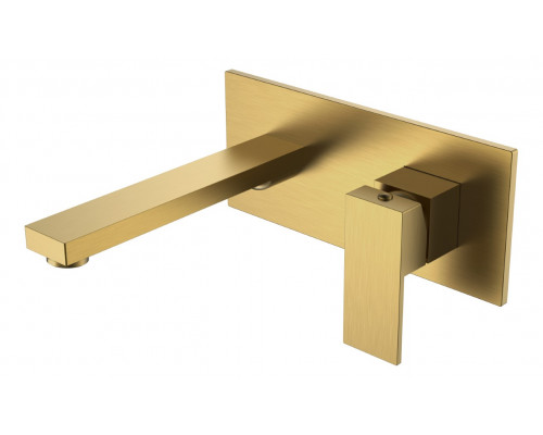 Смеситель для умывальника из стены Qubic Bronze Boheme