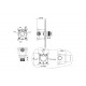 Смеситель встраиваемый термостат UNO CHROME