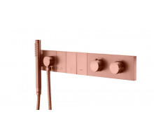 Смеситель ZODIAC THERMO с ручным душем COPPER BRUSHED