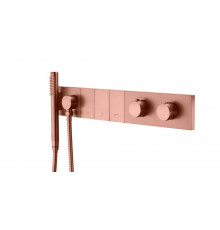 Смеситель ZODIAC THERMO с ручным душем COPPER BRUSHED
