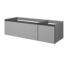 QUATRO 2 140см (100+40) тумба LUNA профиль ANTHRACITE c подсветкой