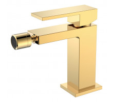 Смеситель для биде Qubic Shinny Gold