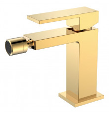 Смеситель для биде Qubic Shinny Gold