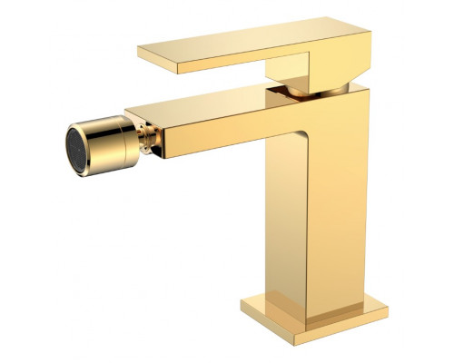 Смеситель для биде Qubic Shinny Gold