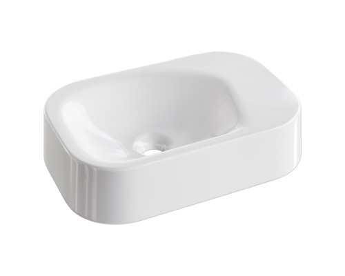 Раковина накладная COLIBRI Corian 480*320*100 White Glossy