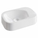 Раковина накладная COLIBRI Corian 480*320*100 White Glossy