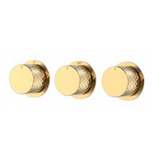 Смеситель встроенный STICK DIAMOND GOLD 3-х проходной