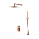 Смеситель встроенный для душа QUBIC Copper Brushed