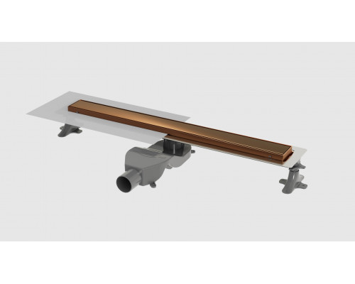 Душевой лоток Premium Linear 60см, нерж.сталь BRUSHED BRONZE