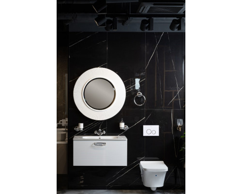 Зеркало SHINE Белое d82 light Boheme
