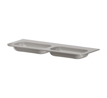 Раковина моноблок VOI 140см STONE FINISH STONE GREY