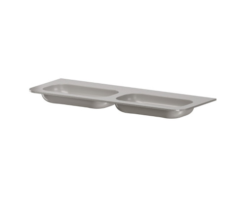 Раковина моноблок VOI 140см STONE FINISH STONE GREY