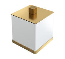 Стакан для ватных дисков Qubic Matt Gold