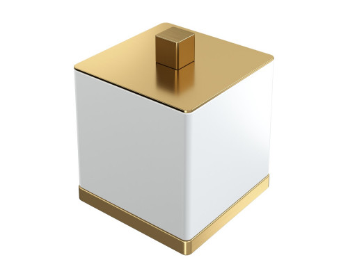 Стакан для ватных дисков Qubic Matt Gold