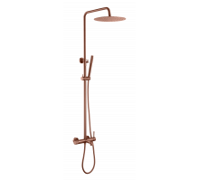 Стойка для душа со смесителем UNO Brushed Bronze