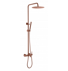 Стойка для душа со смесителем UNO Brushed Bronze