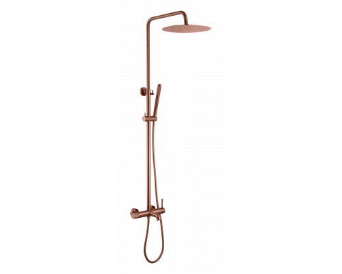 Стойка для душа со смесителем UNO Brushed Bronze