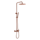 Стойка для душа со смесителем UNO Brushed Bronze