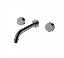 Смеситель из стены STICK DIAMOND на 3 отв. Shine Gun Metal
