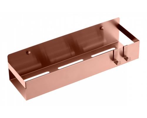 Полка подвесная + 2 крючка COPPER BRUSHED