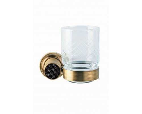 Настенный стакан ROYALE CRISTAL BLACK BR Boheme